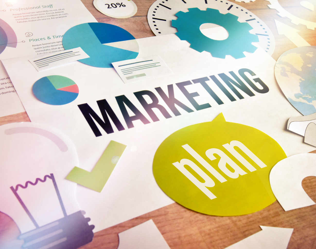 Content marketing plan collage image