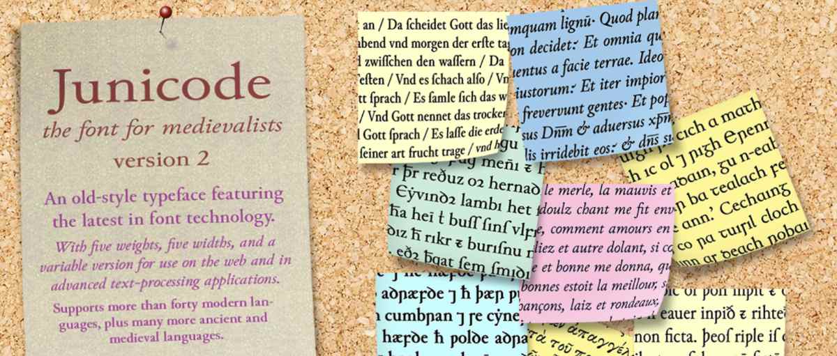 Junicode - best free fonts for designers