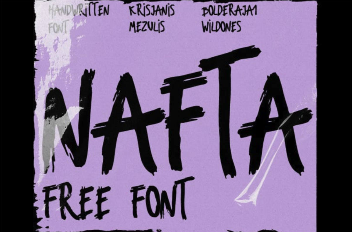 Nafta - Best free fonts for designers