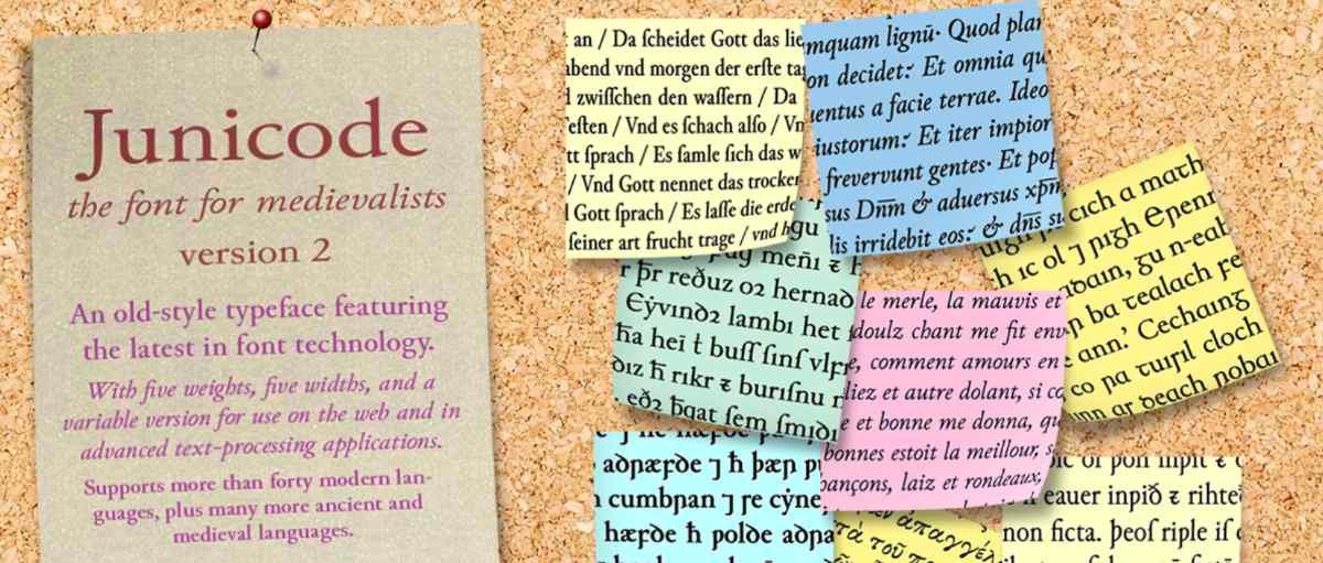 Junicode - best free fonts for designers