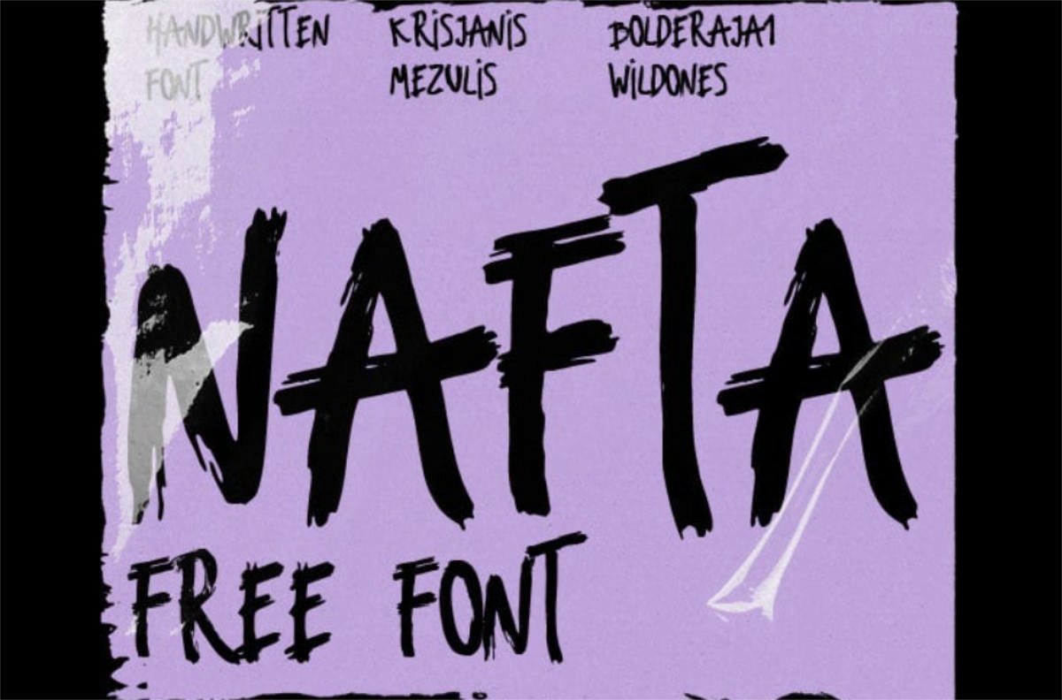 Nafta - Best free fonts for designers