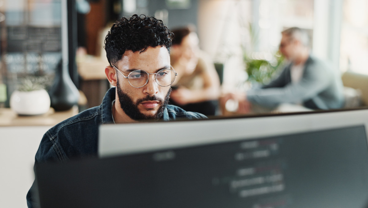 a web designer working on visibility strategy